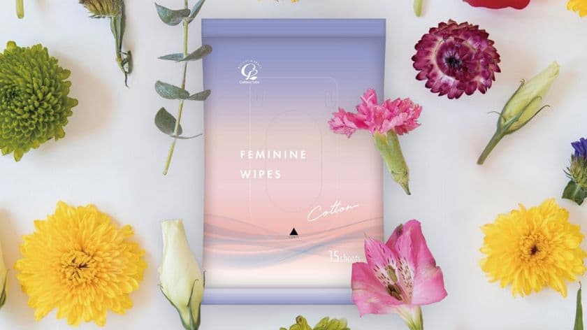 コットン配合のデリケートゾーン用シートが10/1新登場!
~「デリケートふきとりシート」で、いつでも清潔に~