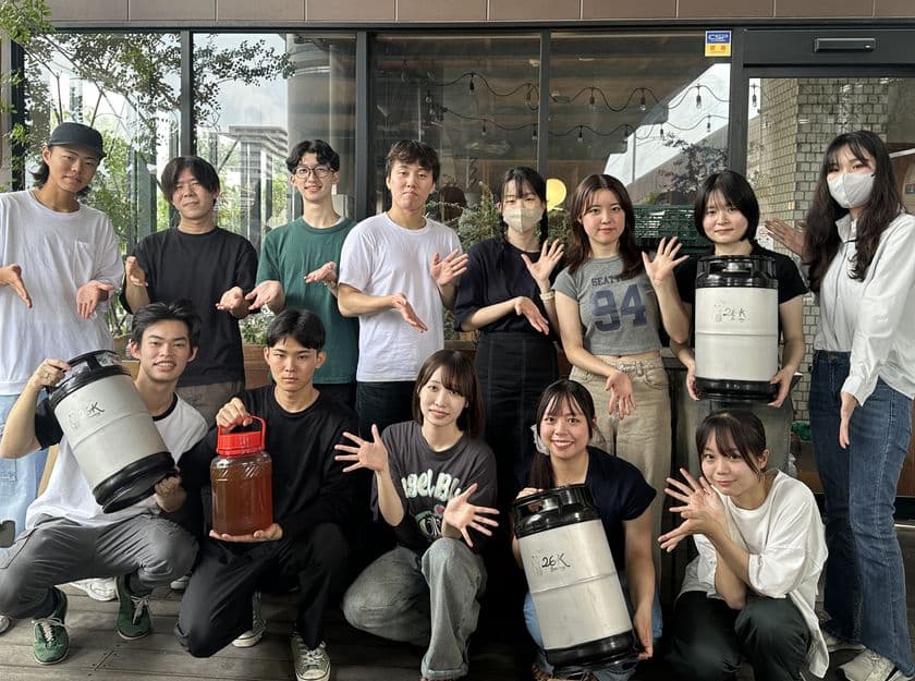 工学院大学で採れた東京産ハチミツ入りオリジナルビールを
「せいせき秋のビールまつり」で販売(10/2~5)