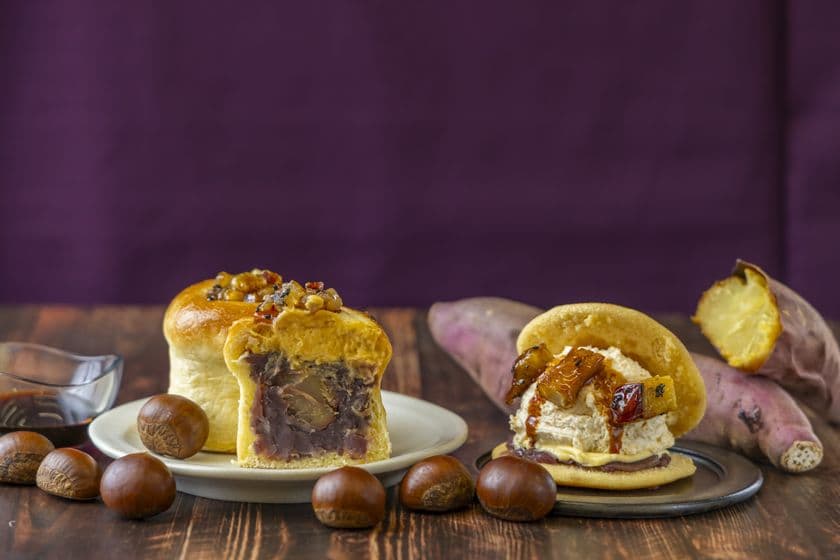 累計販売個数130万個突破!「熱海ばたーあんパン」より
【秋/第2弾】11/1(土)新登場!深まる秋をたのしむ特別な味わい
熱海ばたーあんの芋と栗を香ばしいカラメルが引き立てる限定商品