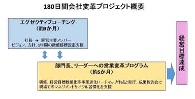 180日間会社変革プロジェクト概要図