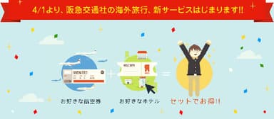 4/1より、阪急交通社の海外旅行、新サービスはじまります！