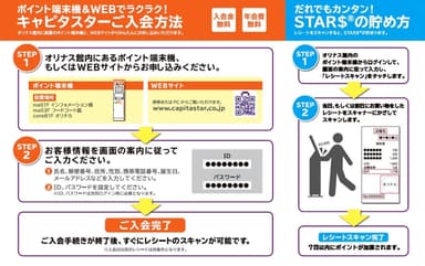 CAPITASTAR(キャピタスター)　ご入会方法／ご利用方法