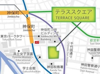 テラススクエア　地図