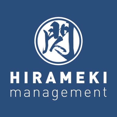 「HIRAMEKI management」ロゴ