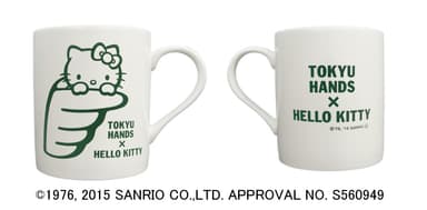 HANDS×HELLO KITTY マグカップ：グリーン