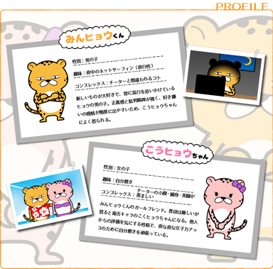 みんヒョウくん＆こうヒョウちゃんプロフィール