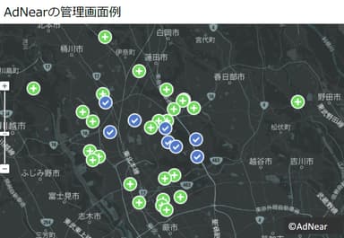 AdNearの管理画面例