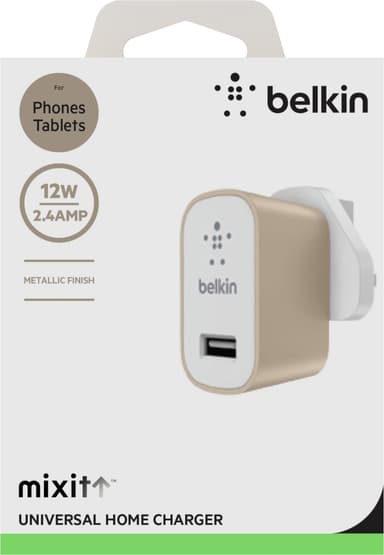 Belkin MIXIT↑(TM) メタリックホームチャージャー(ゴールド)