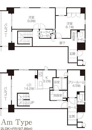 Amタイプ　間取り