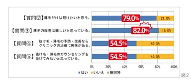 図2：薄毛に対しての声