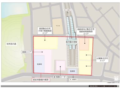 南万騎が原駅前ゾーニング図