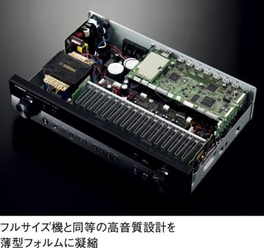 フルサイズ機と同等の高音質設計を薄型フォルムに凝縮