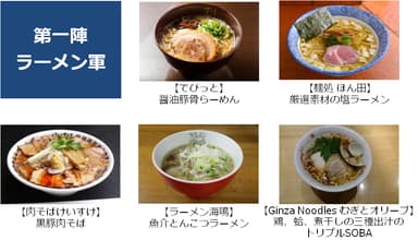 【第一陣】ラーメン軍　メニュー