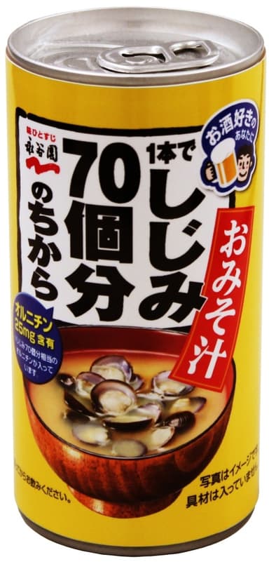 1本でしじみ70個分のちから　缶みそ汁