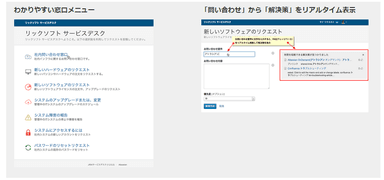 JIRA Service Desk 画面