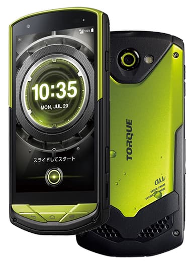 高耐久性スマートフォン　TORQUE G02