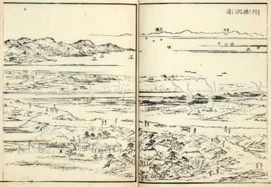 「江戸名所図会　行徳汐濱」長谷川雪旦画