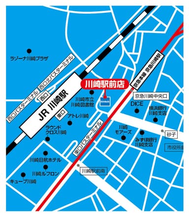 川崎駅前店地図