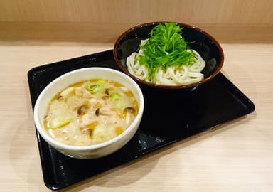 鶏肉豆乳つけうどん