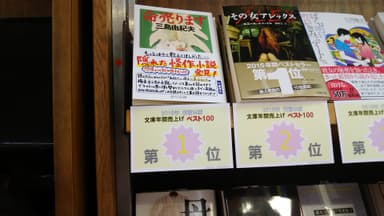 文庫年間売上ベスト100　書店展開の様子