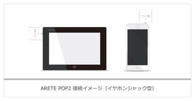 ARETE POP2接続イメージ(イヤホンジャック型)