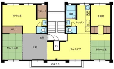 ニコイチ Bタイプ平面図