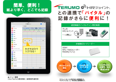 CarePalette テルモ HRジョイント連携