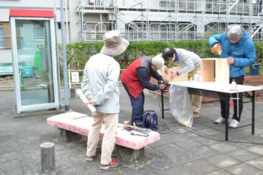 通りがかりの住民さんも参加