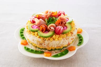 お花のケーキすし