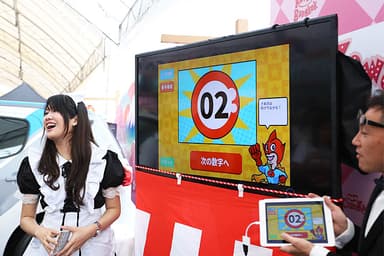 イベント会場でテレビ出力して使用