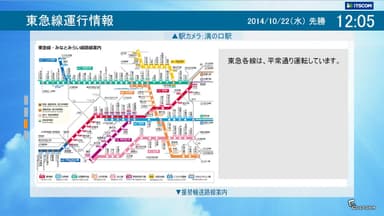 [2]東急線運行情報(路線図)平常時