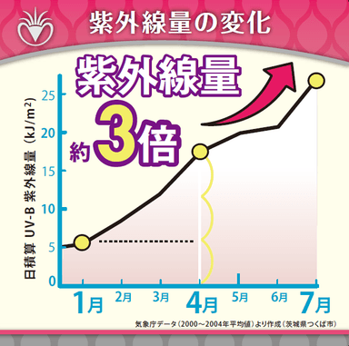 画像5：紫外線量の変化