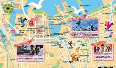 ヨコハマ大道芸 MAP