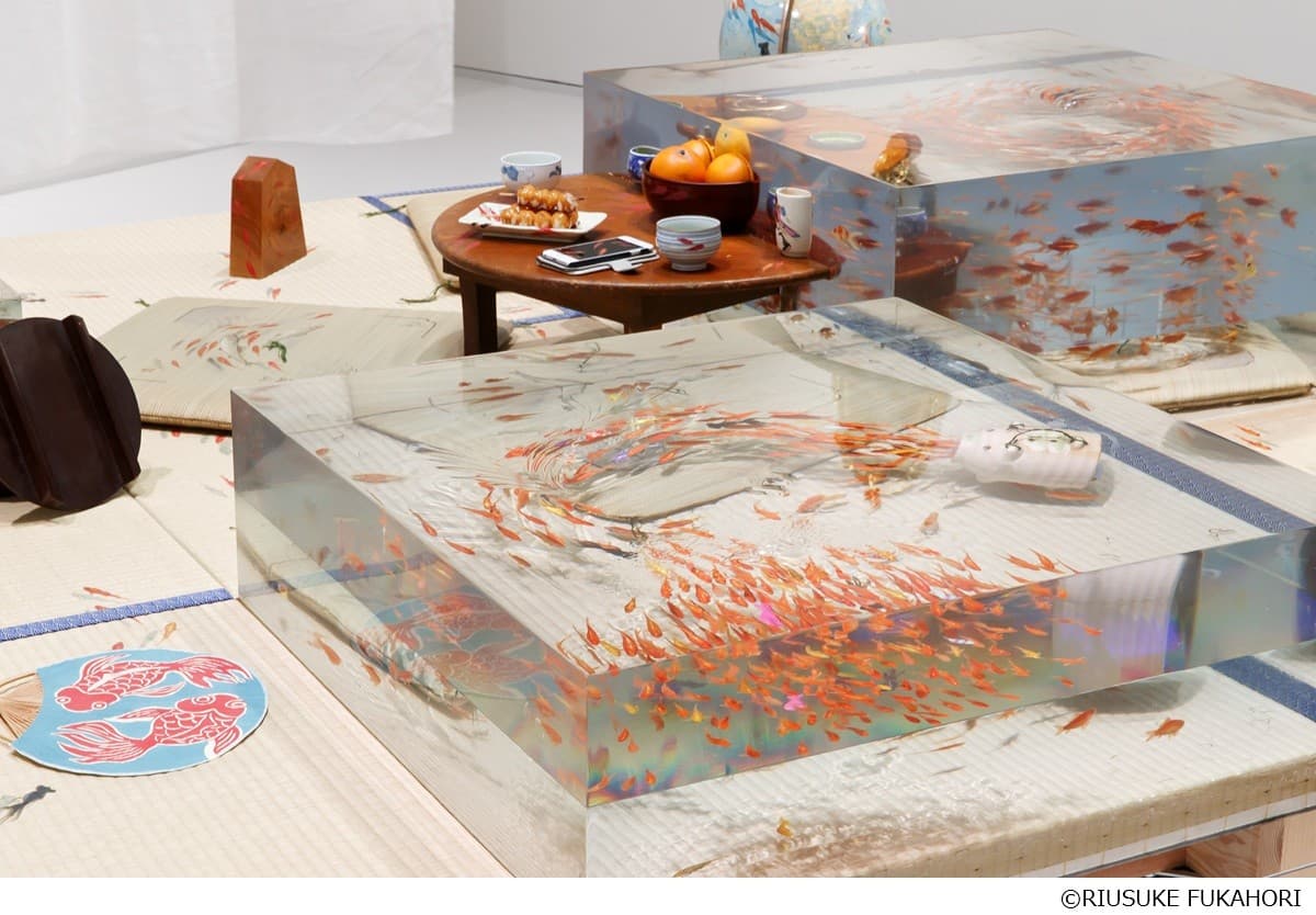 【大阪会場開幕】深堀隆介展 水面のゆらぎの中へ 世界に一つ!“金魚酒“新作を特別販売!