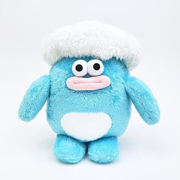 ホイッピアンドラッピがついにぬいぐるみになりました。このなんとも言えない表情にきっとくすっと笑ってしまいます。