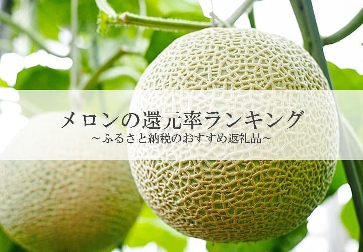 【2025年10月版】ふるさと納税でもらえる『メロン』の還元率ランキングを発表