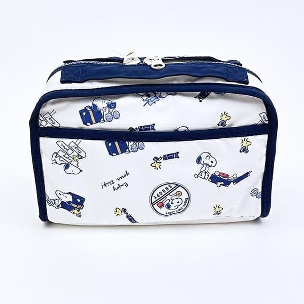 旅行の準備も楽しくなる!「スヌーピー」の仕切りたくさんマルチポーチで小物整理も完璧。