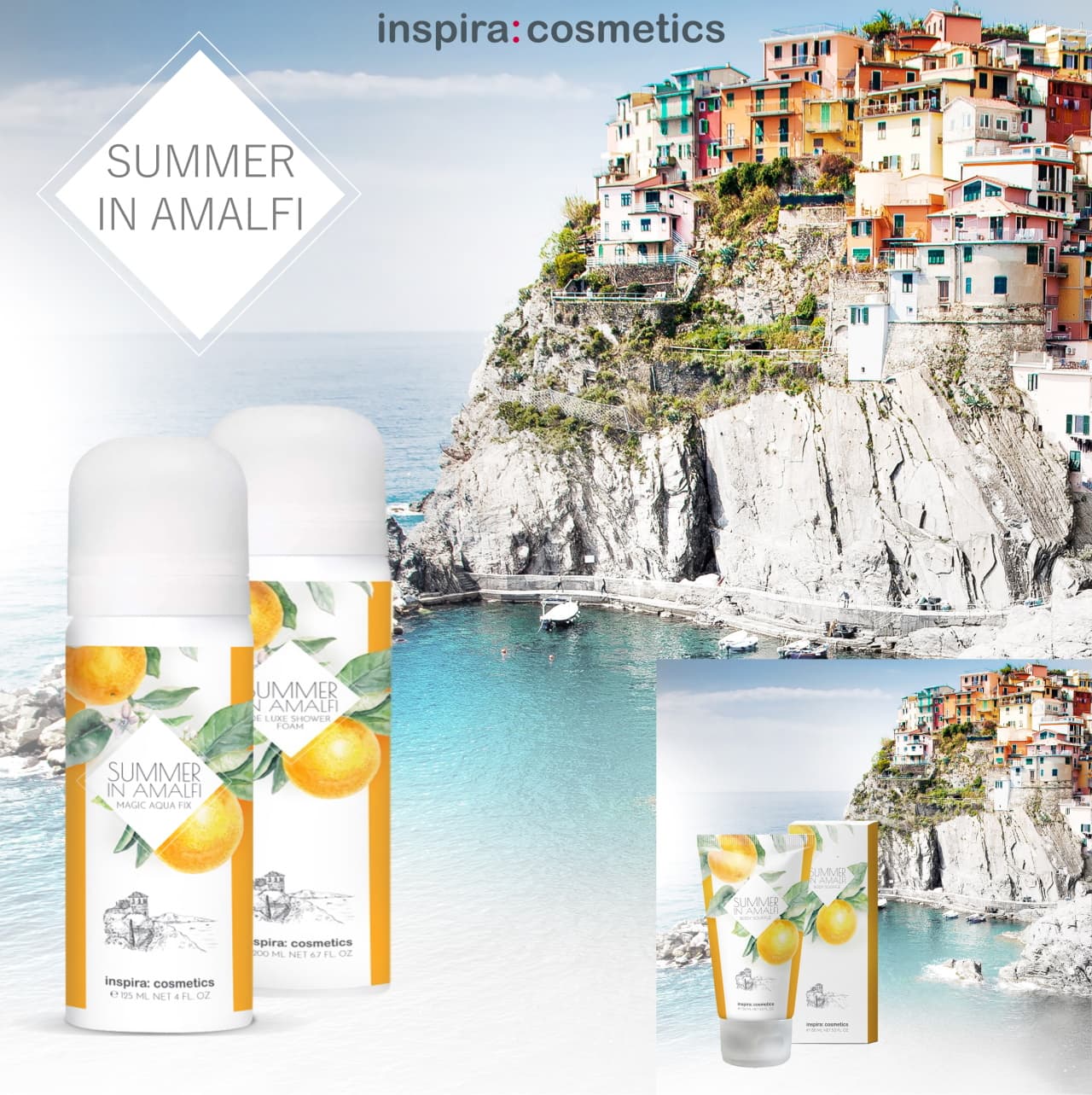 イタリア アマルフィ海岸の空気感漂う SUMMER IN AMALFI インスピラコスメティクスから新登場 Beauty World Japan 2021にも出展