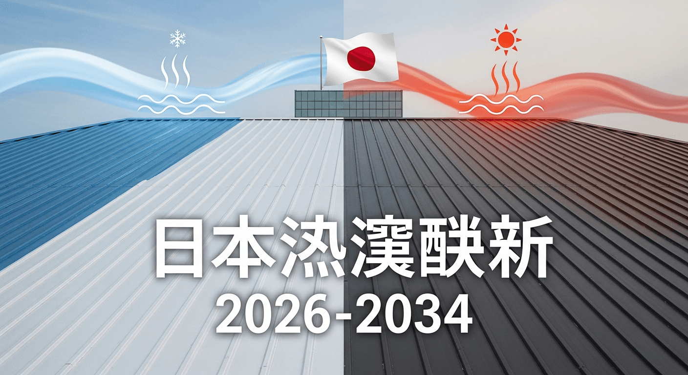 日本の熱反射屋根塗料市場は好調な見通し、2034年までに4億1339万米ドル規模へ | 年平均成長率5.59%