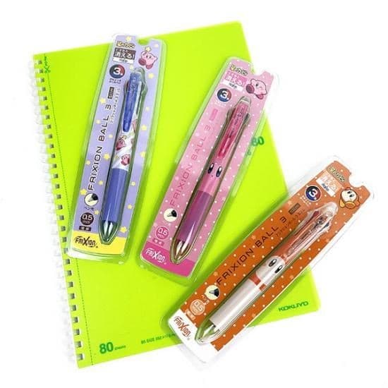 可愛いからシンプルまで揃えたくなる。カービィの3色フリクションボールペン