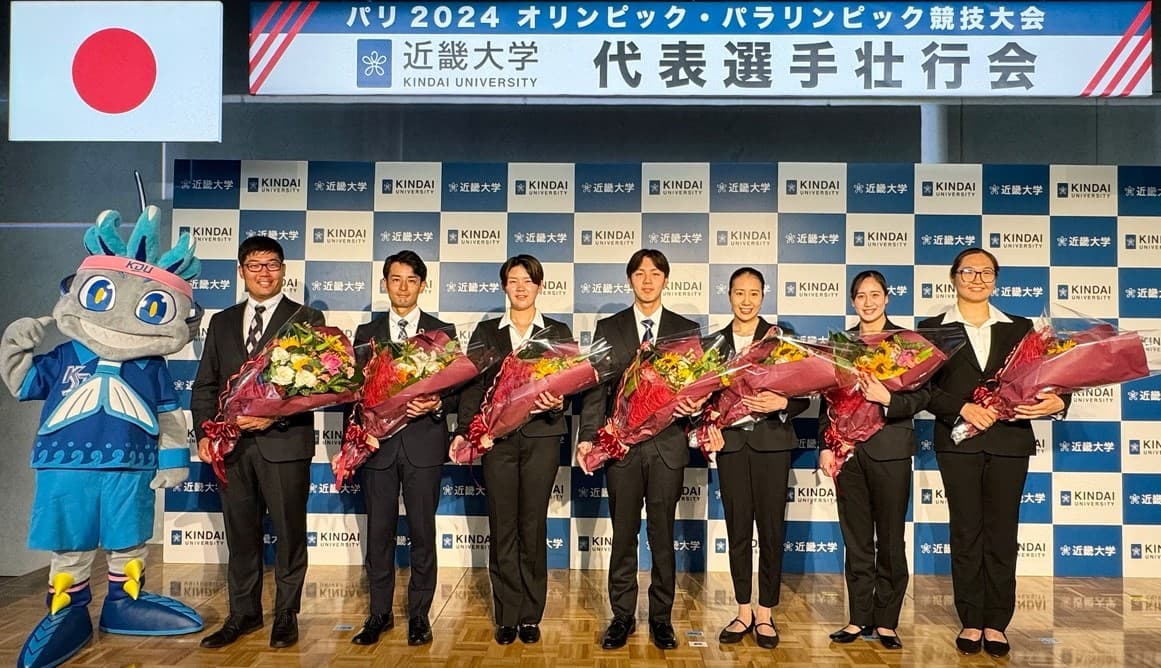 パリ2024オリンピック・パラリンピック壮行会を実施 現役学生4人、卒業生5人の出場選手を激励!