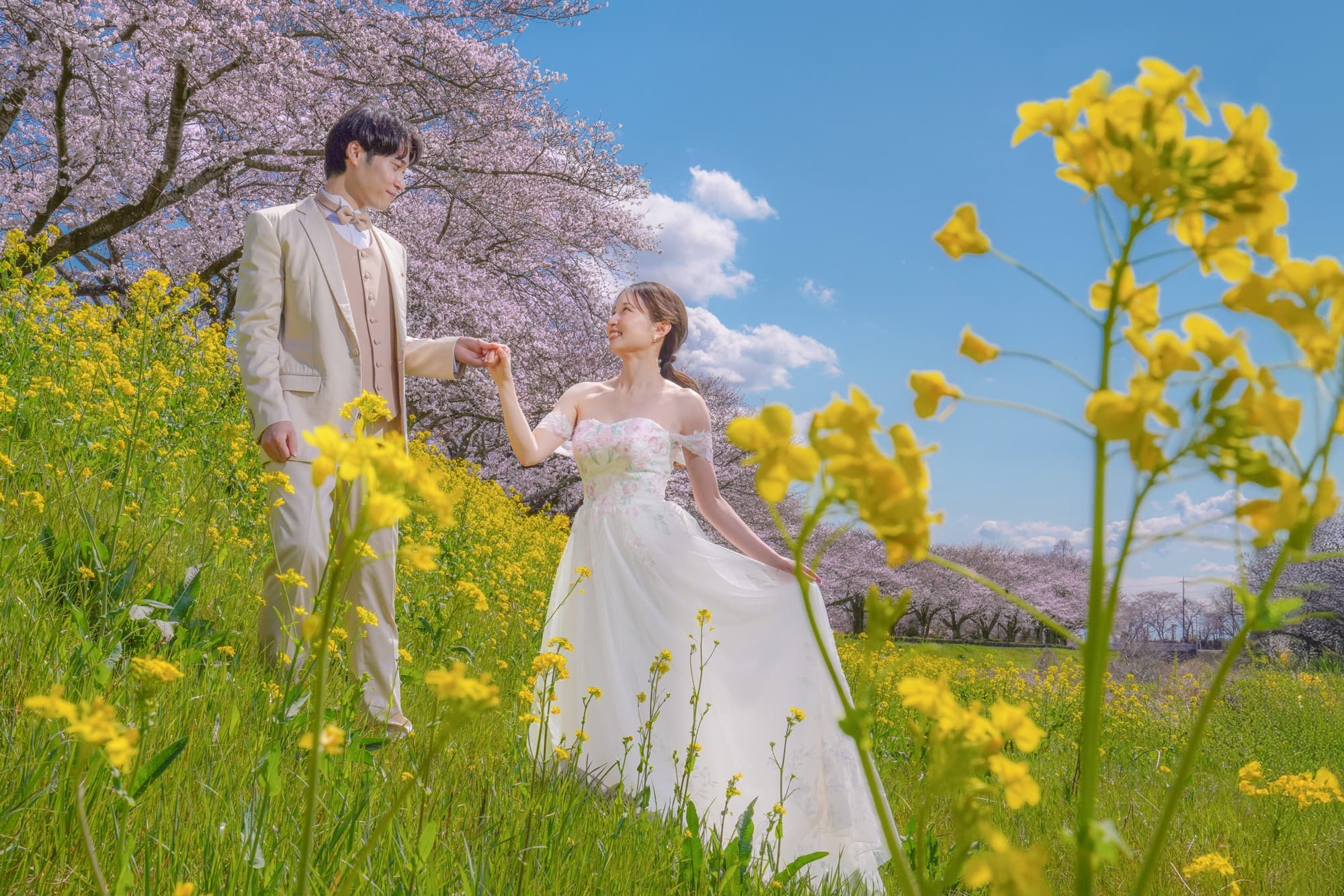 “早春だけの特別なウェディングフォト” 河津桜と撮影できる 2026期間限定プランが登場