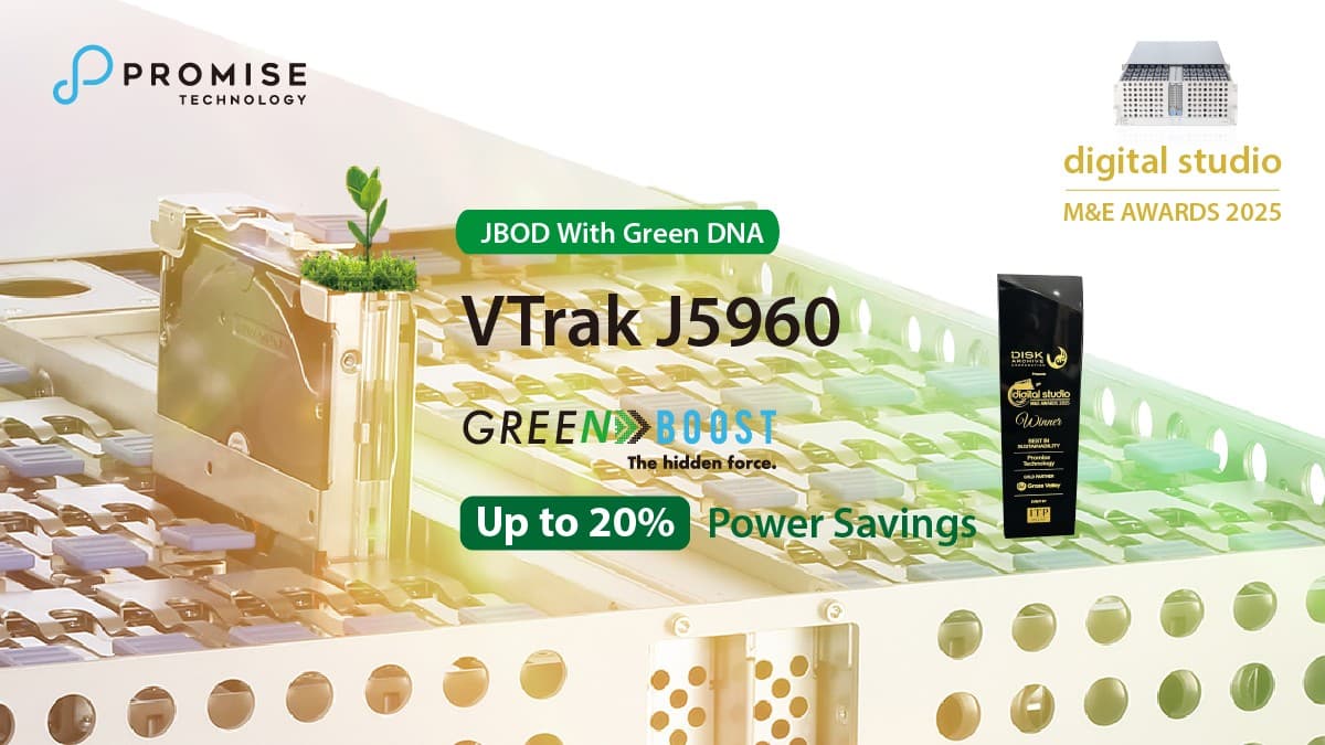 メディア&エンターテインメント業界で高い評価 PROMISE Technology、「Digital Studio India M&E Awards 2025」にて「Best in Sustainability Award」を受賞