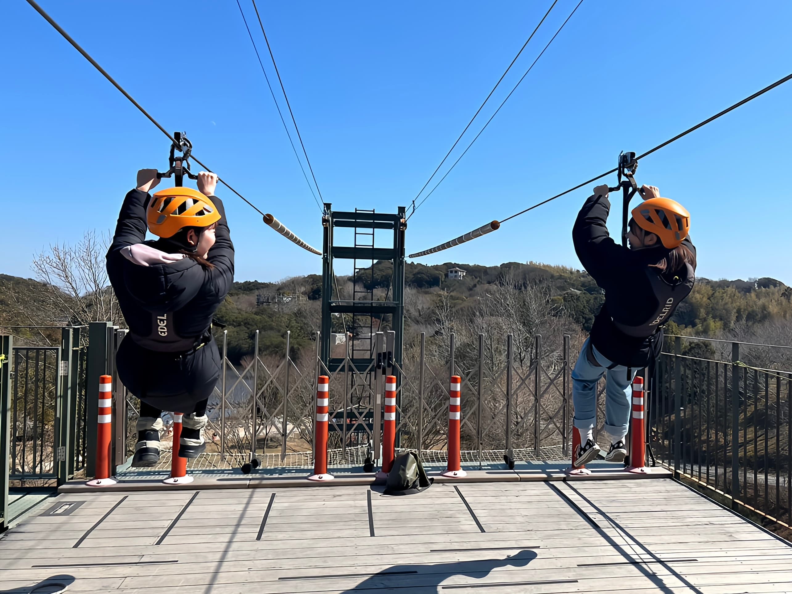 スリル満点!大迫力のゴジラに向かって“大滑空”女子旅ジップライン!「一緒に飛ぼう!撮影しよう!春のペアジップライン」が今年も開催 ~こんなに恐いジップライン、見たことない!いよいよ明日3月2日(土)より開催~