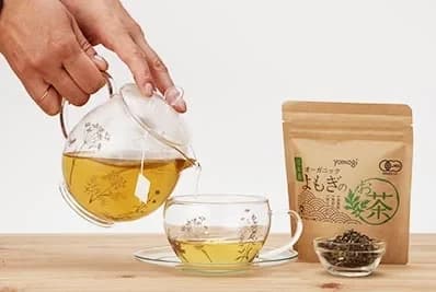 オーガニックよもぎ茶-よもぎ蒸しの前や後の水分補給のお茶としてもおすすめ