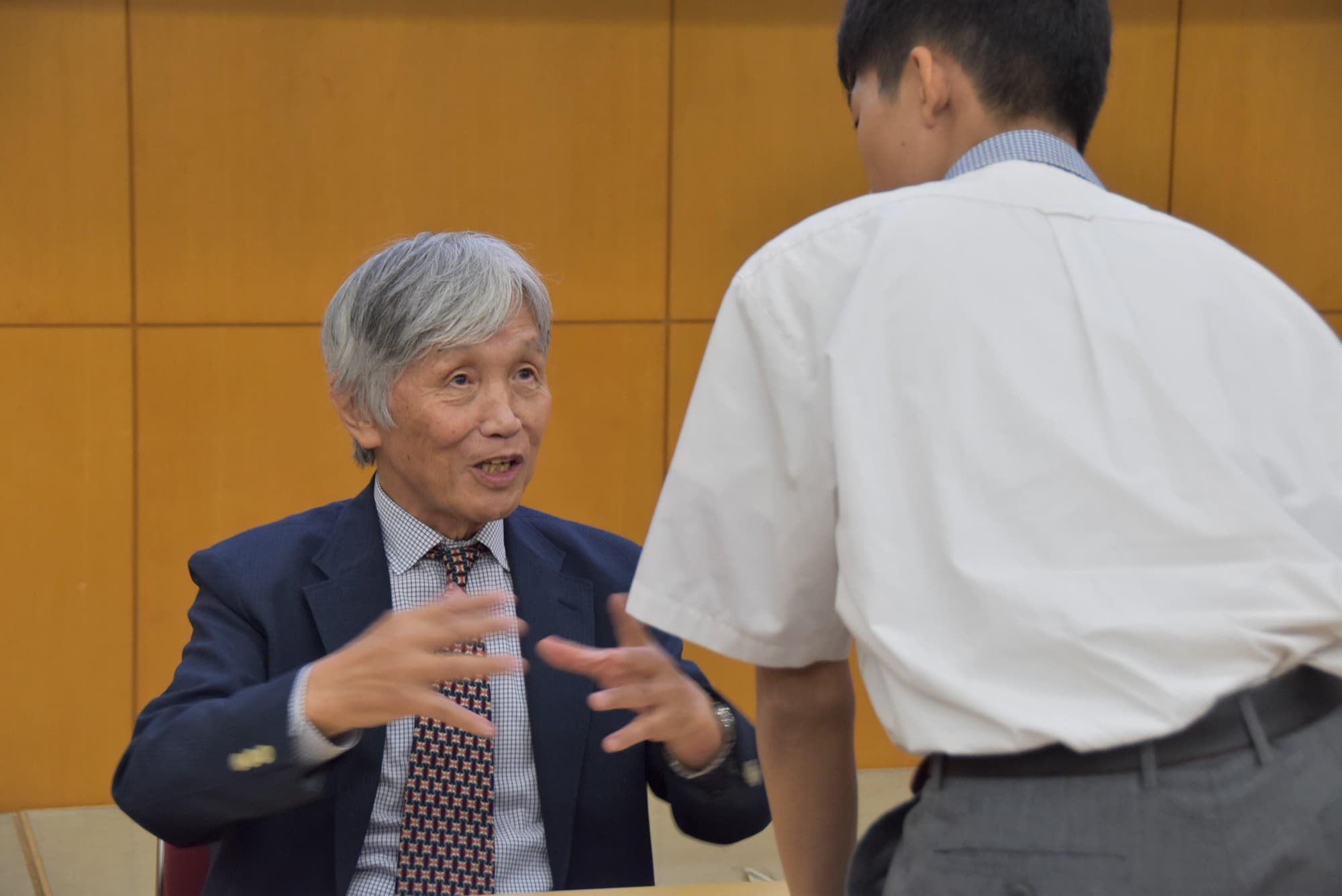 【名城大学】佐川眞人特任教授が附属高校の高大連携講座で講演