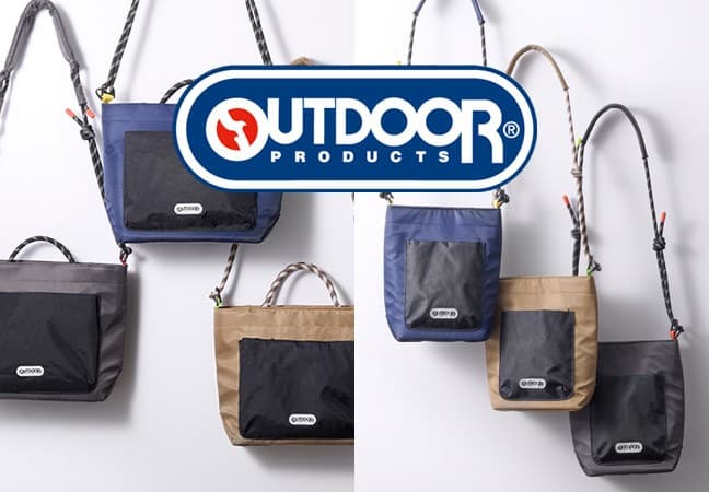 OUTDOOR PRODUCTS(アウトドアプロダクツ)より遊び心あふれるデザインのカメラバッグ「ロープ カメラショルダーバッグ」4種が新発売!