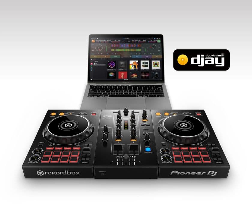 Pioneer DJの2ch DJコントローラー「DDJ-400」が、
iOSアプリ「djay」、
PC/Mac用ソフトウェア「djay Pro」に正式対応