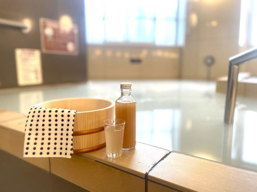 にごり湯×にごり酢で、猛暑を元気に乗り切るサービス開始 
豊島区「妙法湯」店主も愛用「酢酸菌にごり酢」でととのう体験を