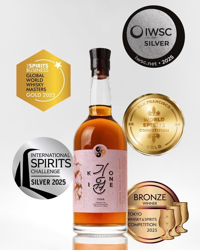 韓国初のシングルモルトウイスキー「キウォン」が
国内外の品評会で続々受賞!